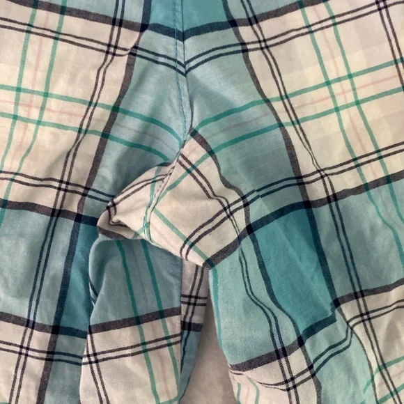 Sky blue and white plaid Merona shorts - Picture 14 of 17